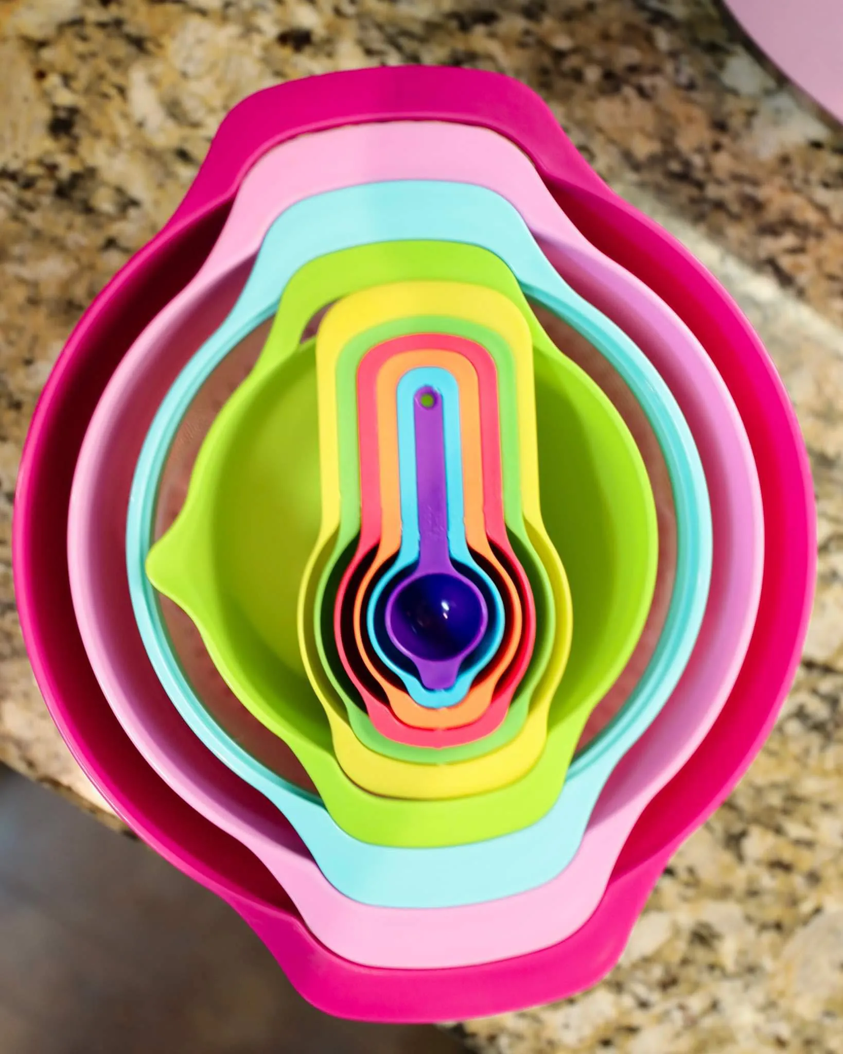 10 Piece Colorful Mixing Bowl Set