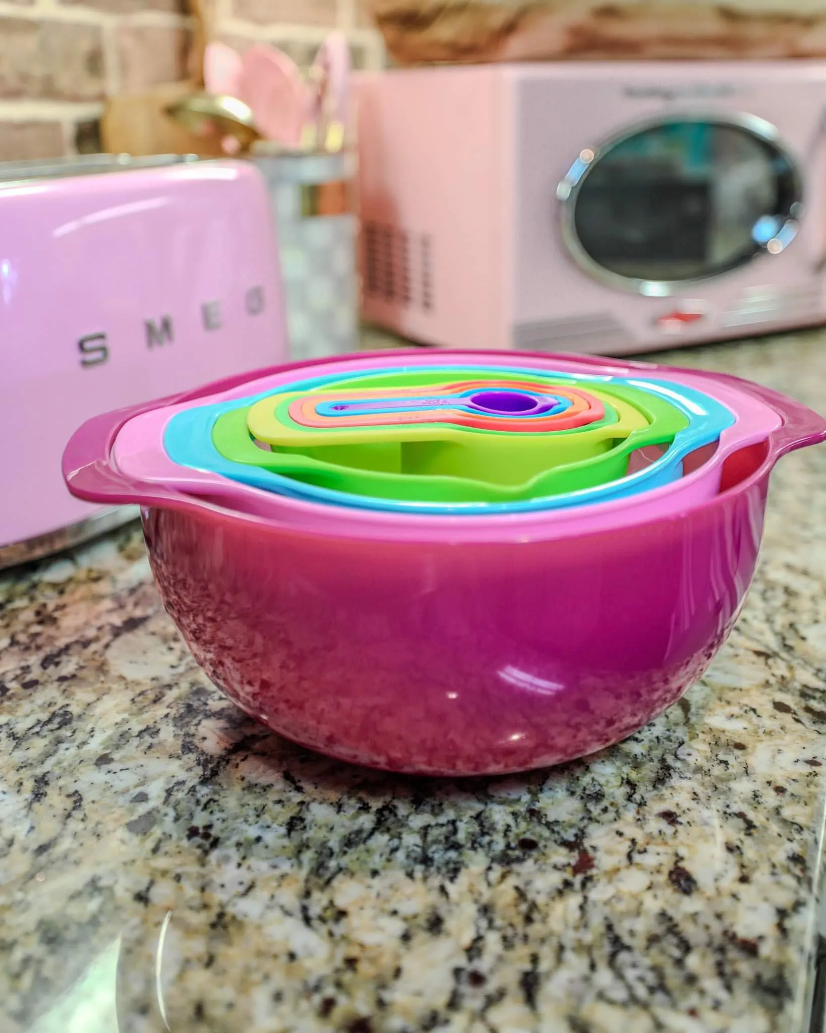 10 Piece Colorful Mixing Bowl Set