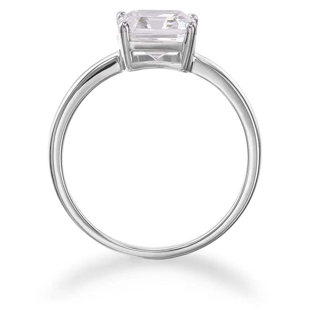 2 ct. Asscher Cut Solitaire Ring