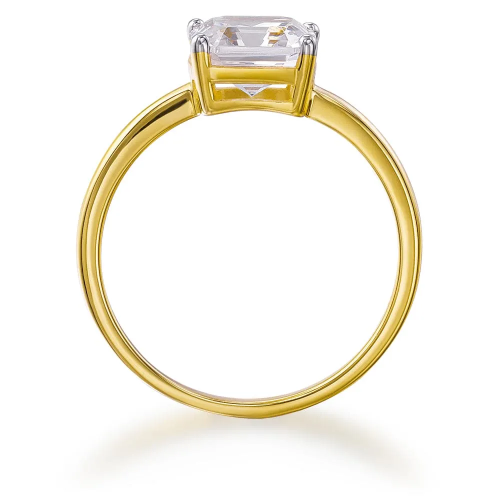 2 ct. Asscher Cut Solitaire Ring