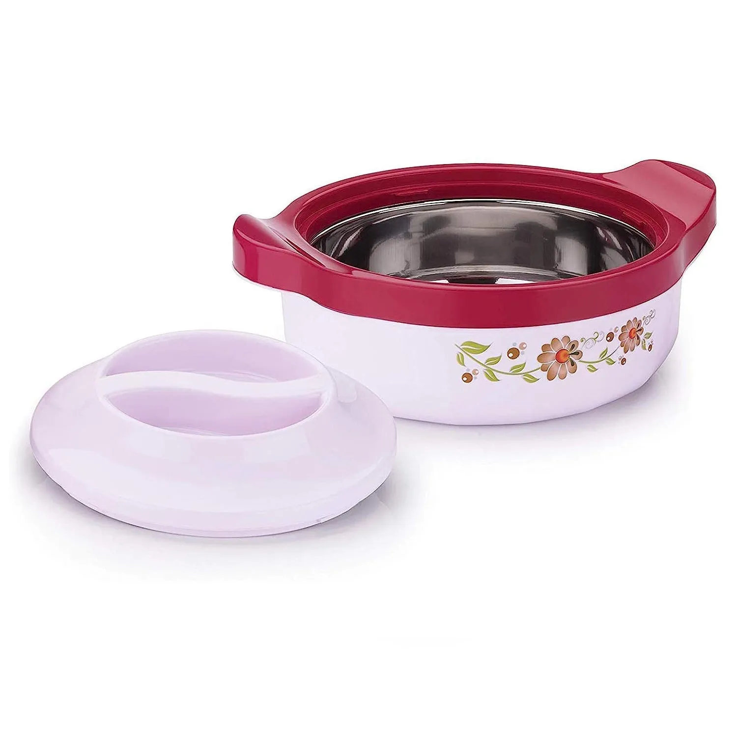 5230 Casserole Set of 3 Premium Casserole Big Size Microwave Safe 3 Pcs Set Floral Print Serve Casserole Set- 800ML,1500 ML and 2500ML