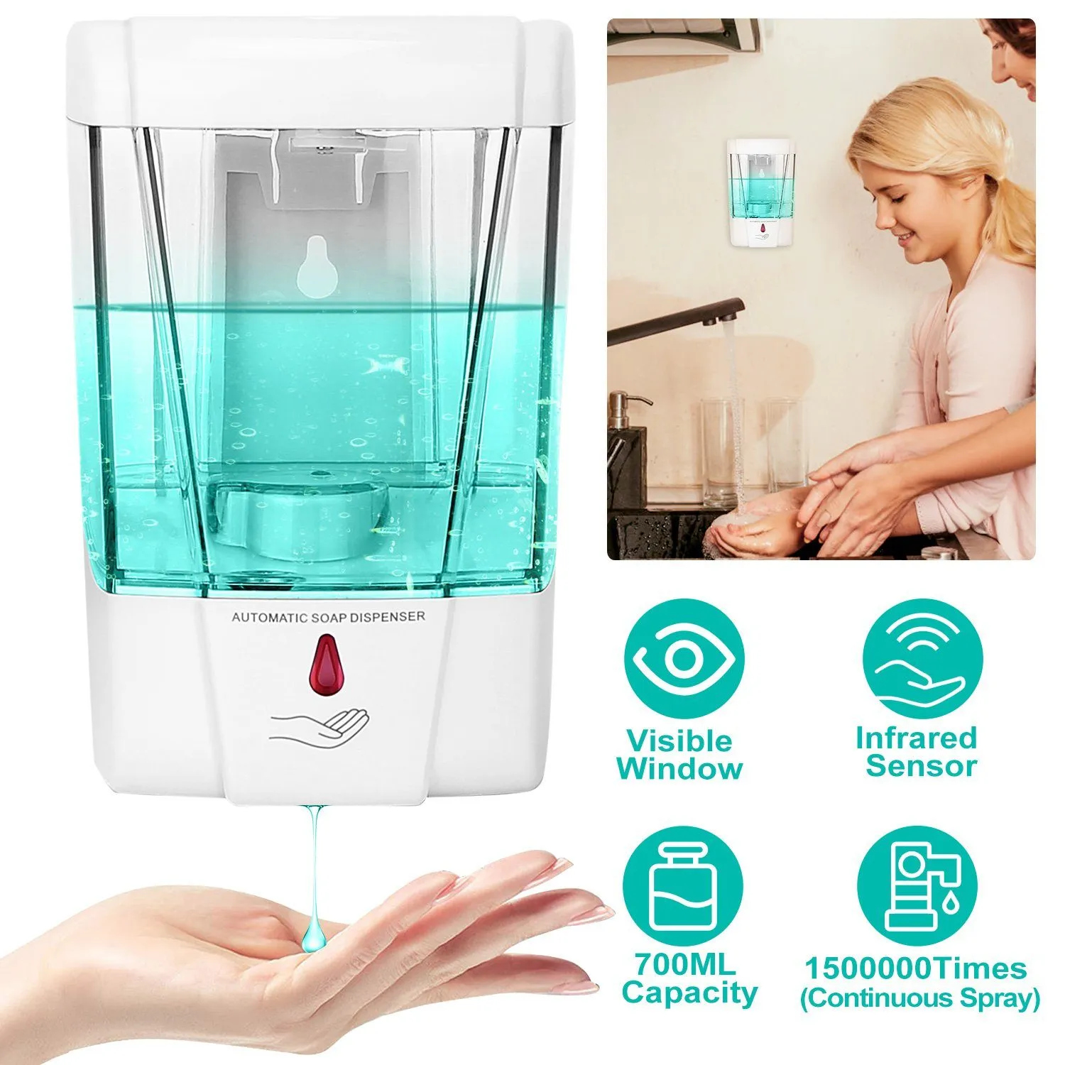 700ML Automatic Soap Dispenser