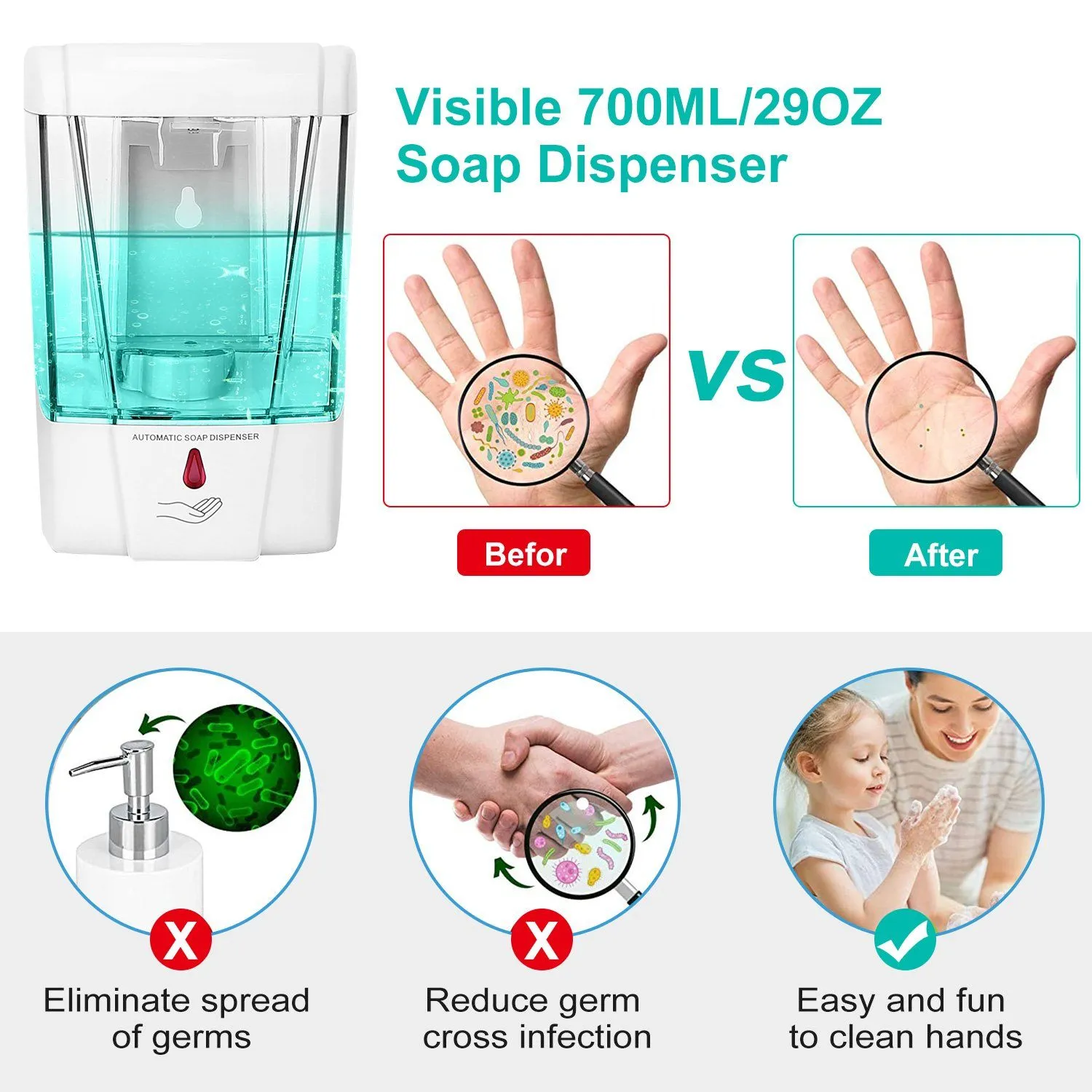 700ML Automatic Soap Dispenser