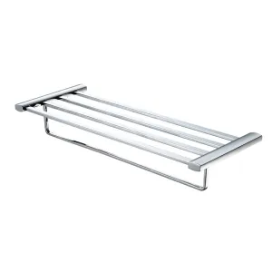 ALFI AB9539-PC Polished Chrome 24 inch Towel Bar & Shelf Bathroom Accessory