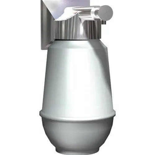 ASI 0350 Commercial Restroom Liquid Soap Dispenser, Vertical-Recessed-Mounted, Manual-Push, Stainless Steel - 16 Oz