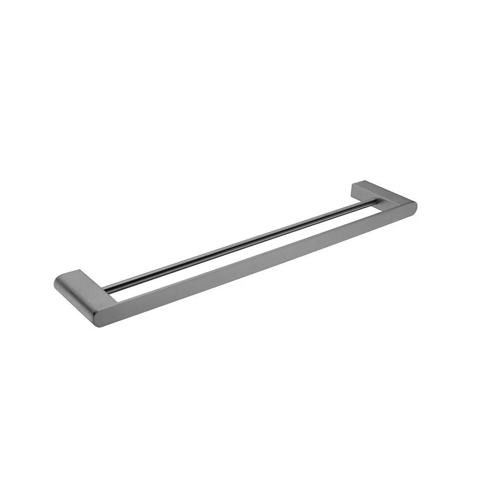 Bianca Double Towel Rail Gun Metal 600MM 9024D-GM