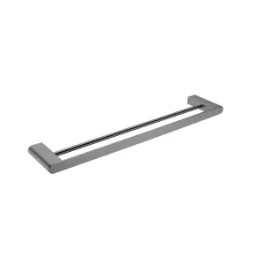 Bianca Double Towel Rail Gun Metal 800MM 9030D-GM