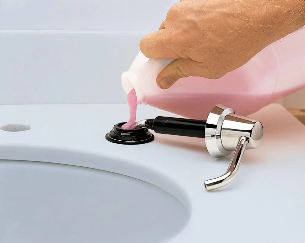 Bobrick B-822 LIQUID, Manual Top Fill Soap Dispenser, 4 in. Spout