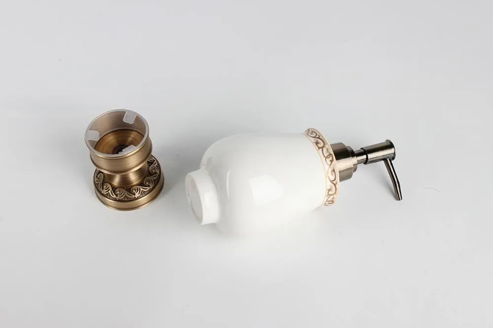 Brass Desktop Antique Brass Liquid Soap Dispenser Collection