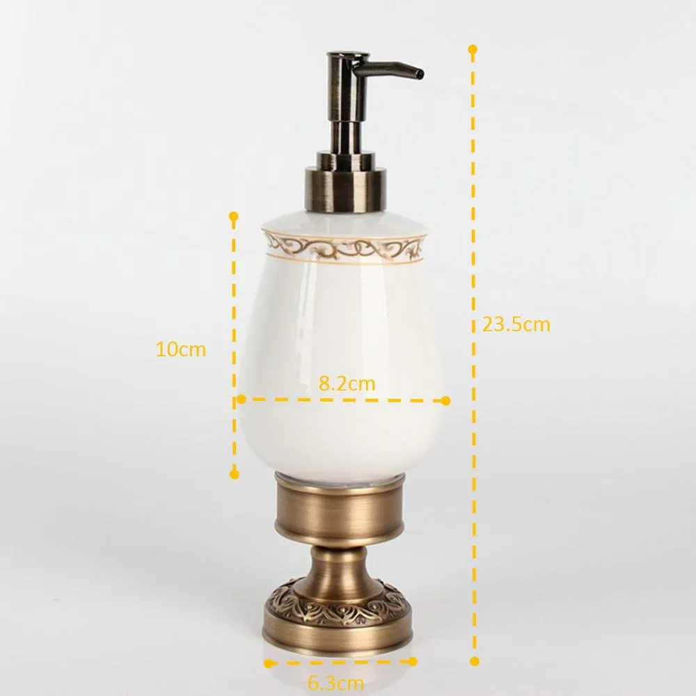 Brass Desktop Antique Brass Liquid Soap Dispenser Collection