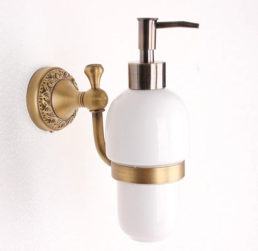 Brass Desktop Antique Brass Liquid Soap Dispenser Collection