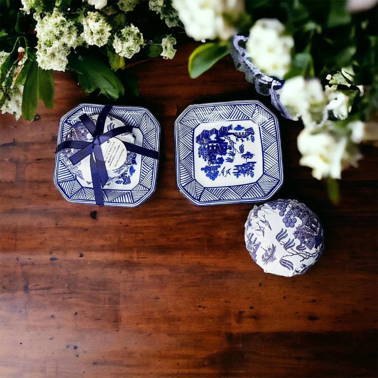 Chinoiserie Soap & Dish Set