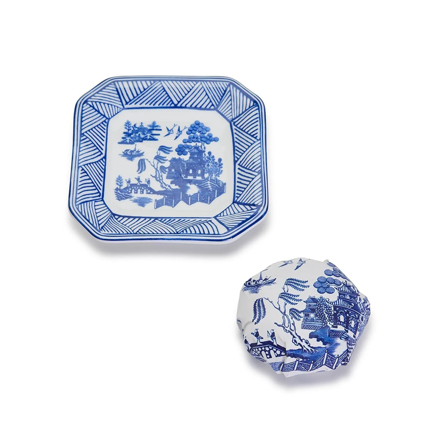 Chinoiserie Soap & Dish Set