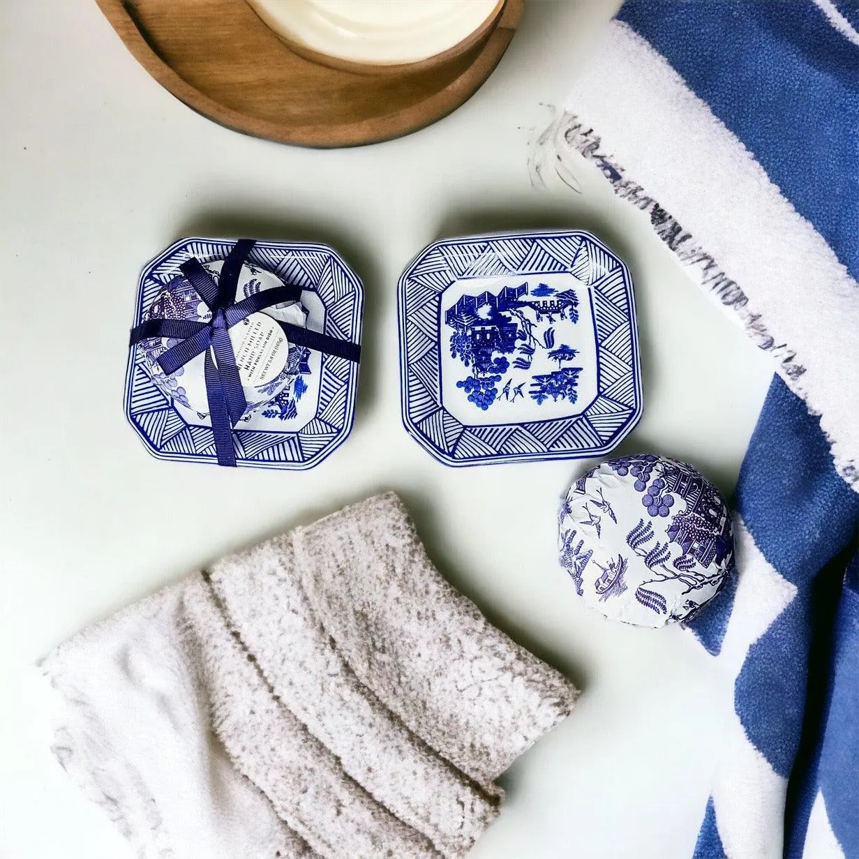 Chinoiserie Soap & Dish Set