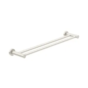 Dolce Double Towel Rail Brushed Nickel 600MM 2024D-BN