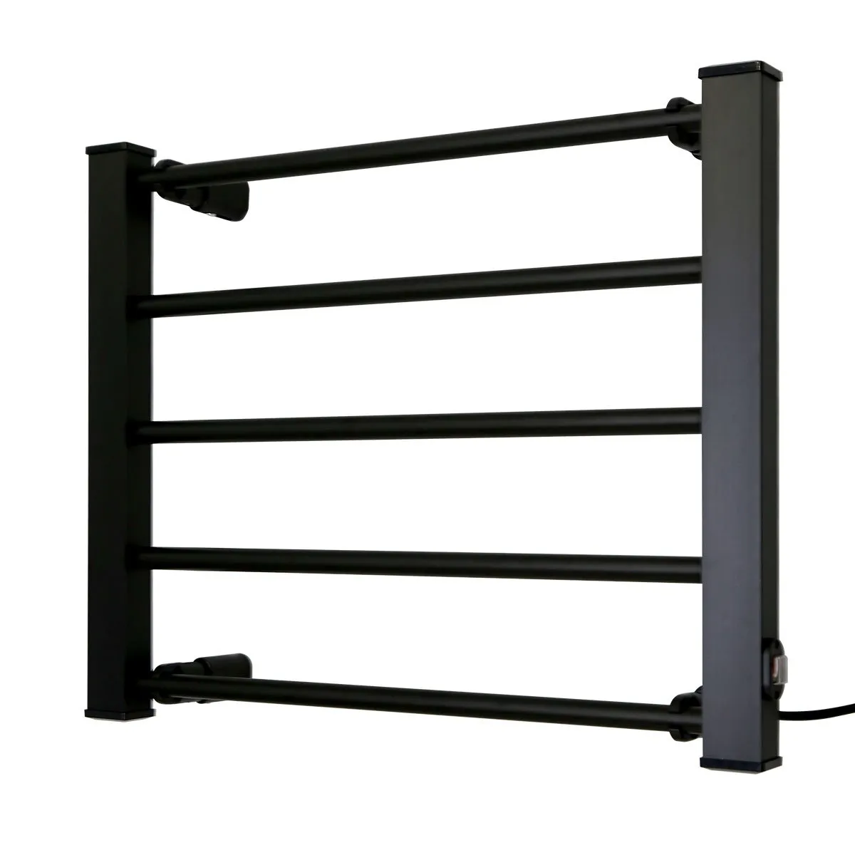 Fast-Heating Electric Towel Rack, Wall-Mounted, Black - Pronti