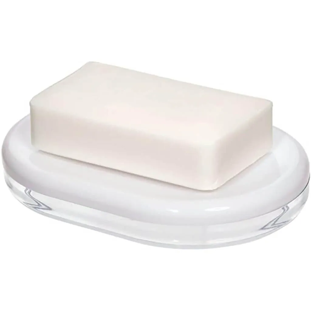 Finn Soap Dish Clear/White