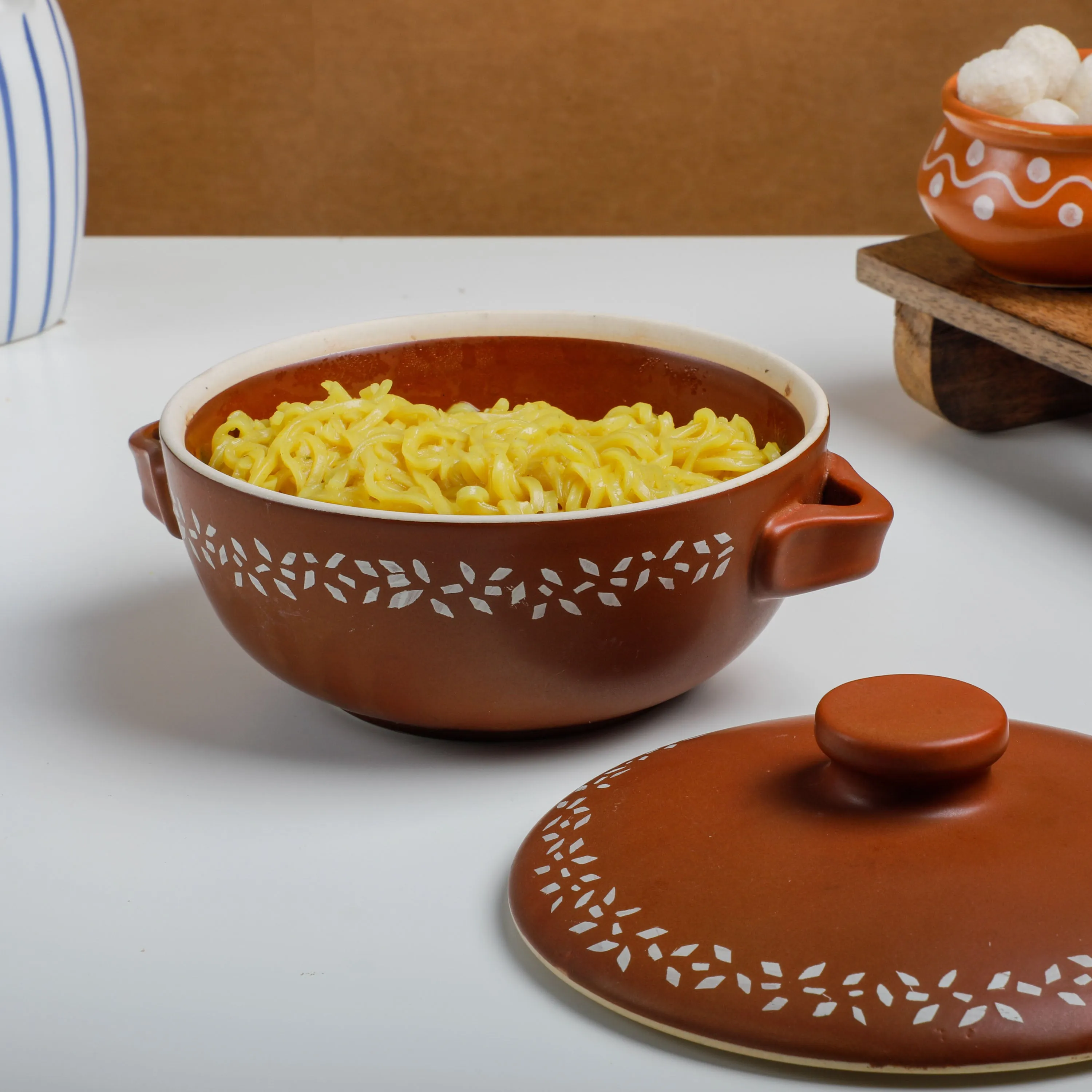 Floral Casserole Dish with Lid