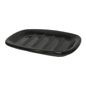 Kingston Brass BASD9115BK Water Onyx Black Porcelain Soap Dish Only