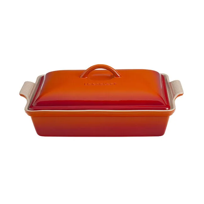 Le Creuset Heritage Covered Rectangular Casserole Dish 4 qt.