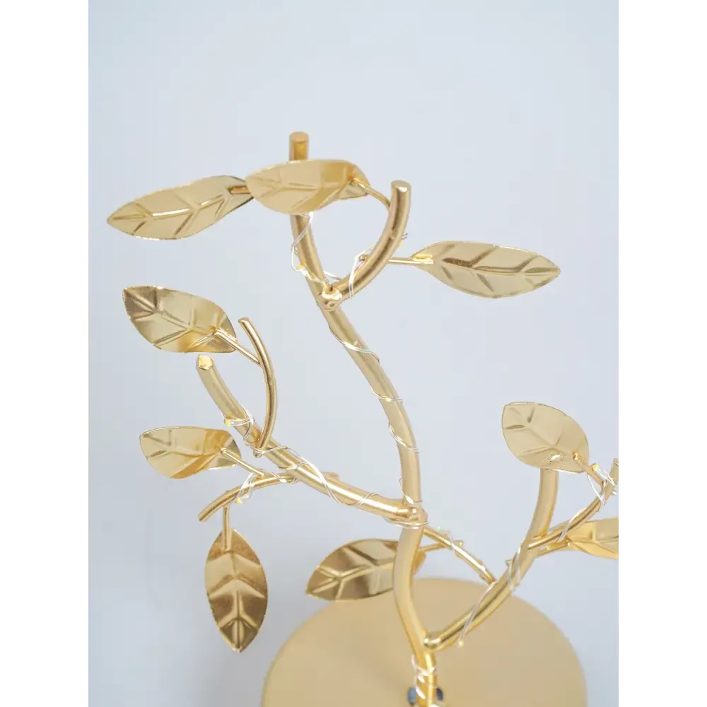 Metal Nordic Golden LED Tree Leaf(SA2405-15)