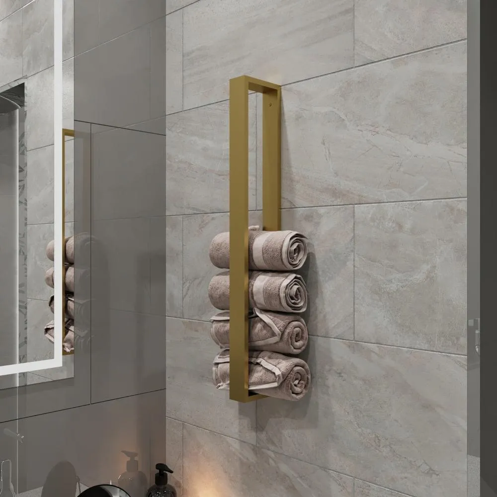 Minimalist Vertical Towel Storage