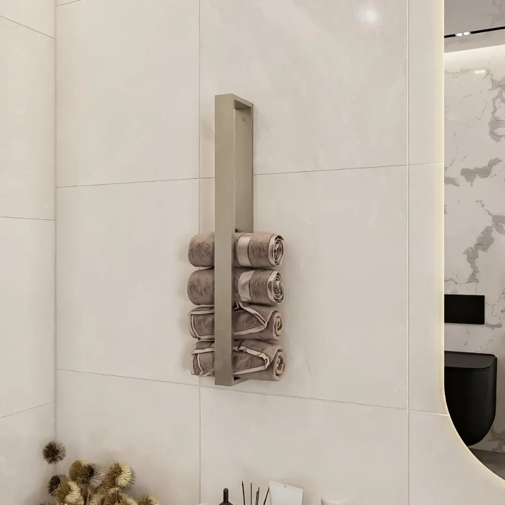 Minimalist Vertical Towel Storage