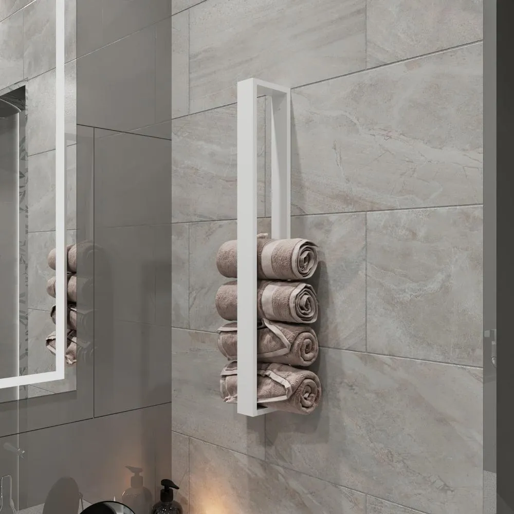 Minimalist Vertical Towel Storage