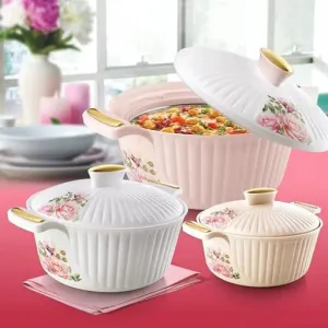 Nayasa Medusa Casserole Set Of 3 2500ml,3500ml,5000ml