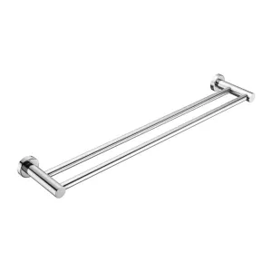 Nero MECCA Double Towel Rail 600MM Chrome 1924D-CH