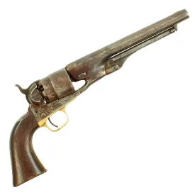 Original U.S. Civil War Colt Model 1860 Army Four Screw Revolver Manufactured in 1861 - Serial No 23625