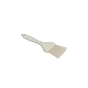 Pastry Brush White Nylon Bristles 2" Flat