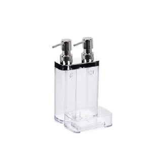 PRIMANOVA DOUBLE LIQUID SOAP DISPENSER WITH SPONG DISH