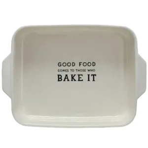 "Good Food Comes…" Stoneware Baking Dish - 1 qt.