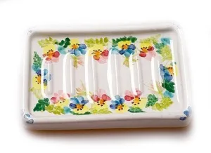 Soap Dish 'Pansies'