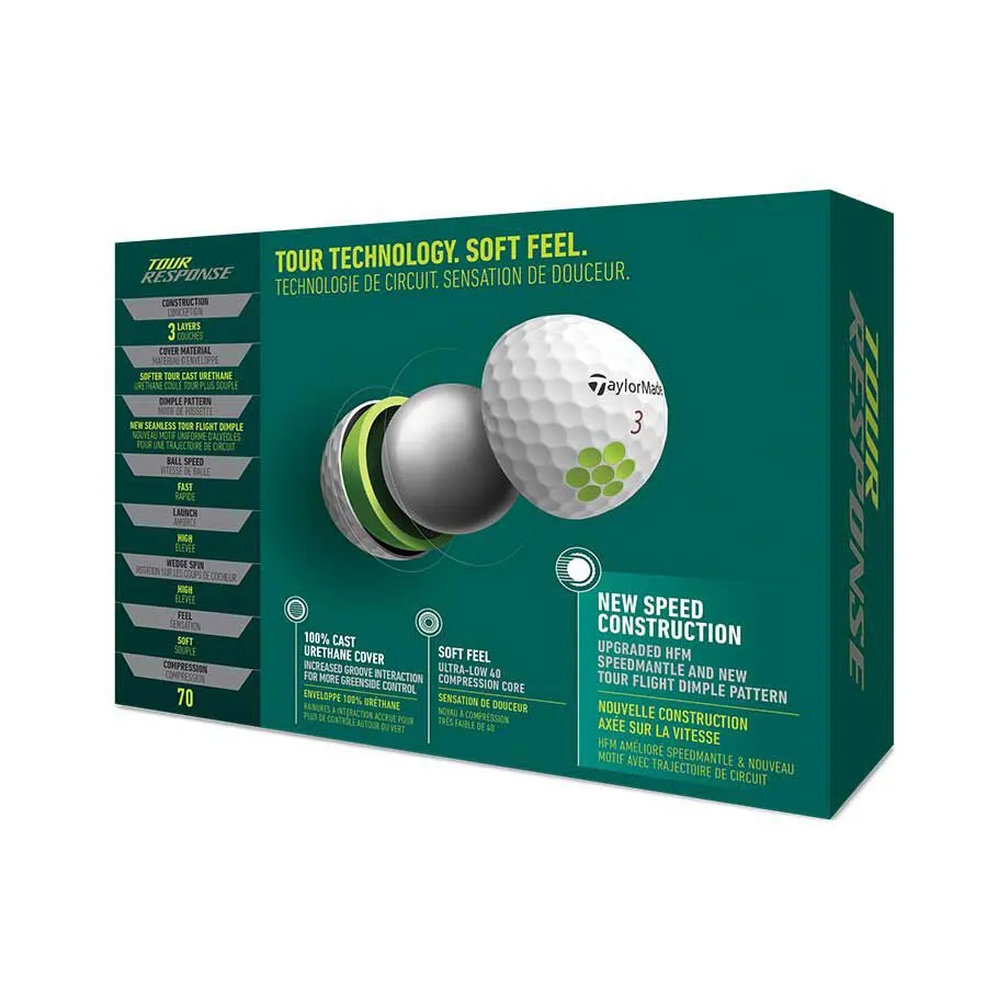 Taylormade Tour Response Golf Balls - 12 Pack