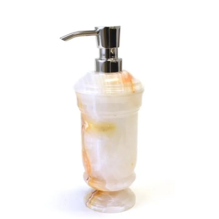 White Onyx Liquid Soap Dispenser